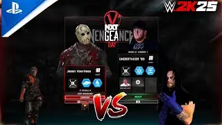 Jason Voorhees vs The Undertaker | WWE 2K25 NXT Vengeance Day | Epic Horror Match