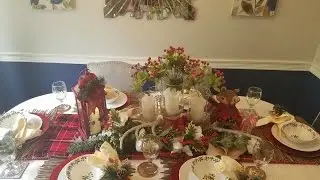 RUSTIC: Christmas Table Scape 2016