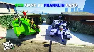 Franklin Gang VS Gym Gang Military Tank Challenge In GTA 5!