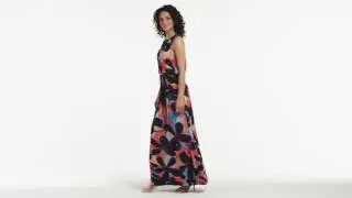 Sleeveless Printed Maxi Dress