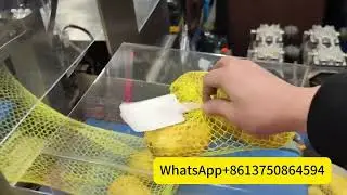 Horizontal fruit Net bag packaging machine Vegetable Net bag packaging machine
