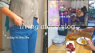 living alone ph ☔ a day in life of a homebody & an office worker ~ when quitting is not an option 🥀