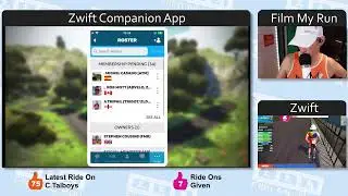 Zwift Run Live - Bag that Badge Test Event