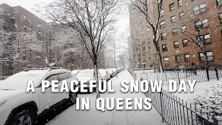 Queens in the Snow ❄️ | A Calm Winter Day in New York