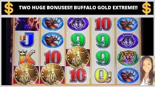 🤑🤑 BUFFALO EXTREME!! 2 HUGE BONUS WINS!!