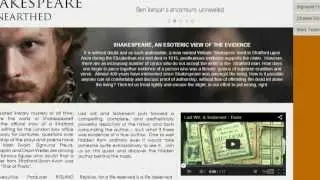 Shakespeare Authorship - unearthed