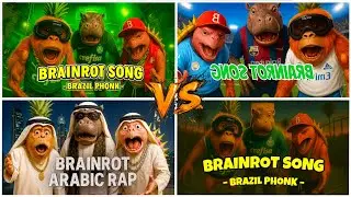 Crazy Barazil Brainrot SONG vs Brainrot Rap vs Arabic Brainrot Song vs Brazil PNONK  EDM  (part 5)
