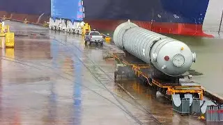 Massive container ship breaks from mooring, causing $15 million of damage