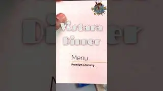 🤩VISTARA PREMIUM ECONOMY: Is the Food Menu Worth the Flight? 🍽️ #shorts
