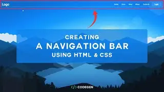 How to create a Simple Navigation Bar using HTML and CSS | No JavaScript 