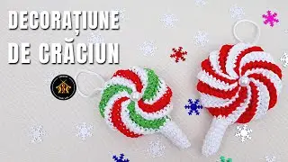 Cum crosetam acadea - decoratiune de craciun perfecta pentru bradul de sarbatori