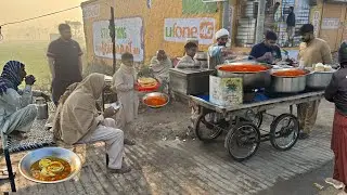 VILLAGE STYLE MOST UNIQUE REAL PUNJAB&rsquo;S DESI BREAKFAST! 😍 | ROADSIDE PUNJABI STREET FOOD PAKISTAN