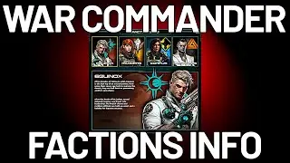 War Commander: Factions Info - Why You Can't Change Faction.