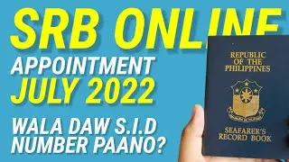SRB seamans book Renewal Online Appointment | Wala daw SID kaya hindi maka proceed? July 2022