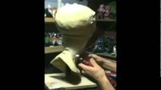 seaming a latex mask.mpg