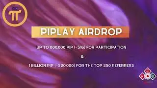 🕵🏻&zwj;♂️ PiPlay Airdrop | ✔️ The reward distribution of this airdrop is guaranteed by Airdrop Detective