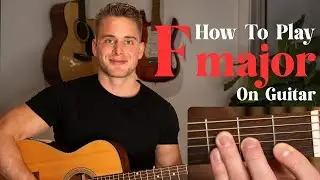 Easy way to play F major chord on guitar