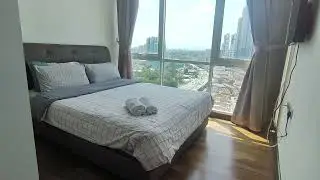 Paragon suites private room with attached bathroom and AC