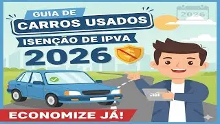 IPVA ZERO! 🚗 Melhores Carros Usados para Comprar e N&atilde;o Pagar Imposto em 2026