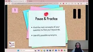 Database Search Strategy -  Adult Learner Video