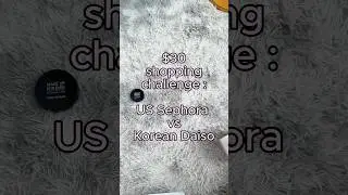 KOREAN DAISO vs US Sephora : $30 shopping challenge #shorts