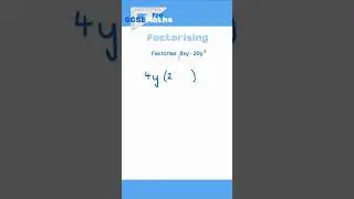 Factorising #gcsemaths #gcse #maths #factorise #factorising #algebra #foundation