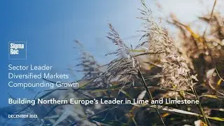 SIGMAROC PLC - Conditional Acquisition of European Lime & Limestone Assets