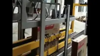 Assembly line:carton top sealing machine,strapping machine & stapling,Qingdao Ausense