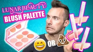 NO BULLSH*T Lunar Beauty MOON PRISM Blush Palette  + Gloss Review!