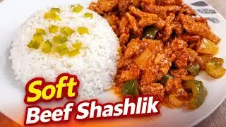 How to make perfect Beef Shashlik🍴 Soft & Delicious 🔥