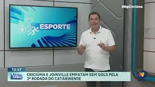 Joinville e Criciúma ficam no empate sem gols pelo Catarinense
