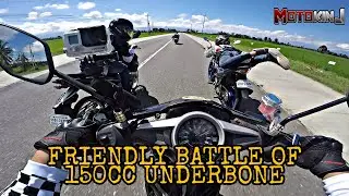 150CC PURE STOCK VS SUPERSTOCK | FRIENDLY BATTLE DRAG RACE | TEAM MOTOKINJ
