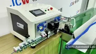 JCW-CS03 Robotic Arm | Automated Wire Despool, Cut, Strip and Stack Line