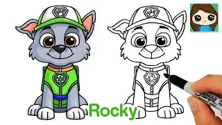 How to Draw Rocky 🦴Paw Patrol
