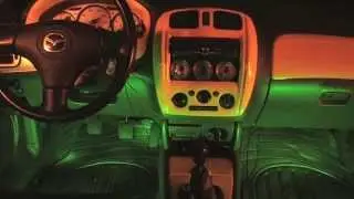 LEDGlow | 4pc Green LED Interior Lights For Cars and Trucks