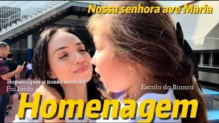 Homenagem à Nossa Senhora na escola – foi lindo demais!