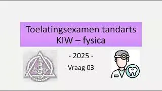 Toelatingsexamen tandarts 2025 - Fysica vraag 03 (lading in potentiaalverschil - snelheid)