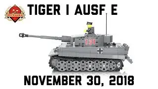 Tiger I Ausf E - German Heavy Tank - Custom Military Lego