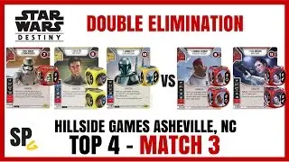DESTINY TOP 4 - Match 3 - eAckbar/eLeia vs Trooper/eBalatik/Jango - SW Destiny - SPG