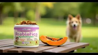 Probiotics for Dogs - 120 Dog Probiotics Chews - Digestive Enzymes & Pumpkin - Support Gut Health