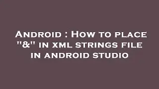 Android : How to place 