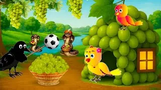 चिड़िया का अंगूर का घर | Chidiya Wala Cartoon Video | Rano Ki Acchi Acchi Cartoon Video | Tuni Video