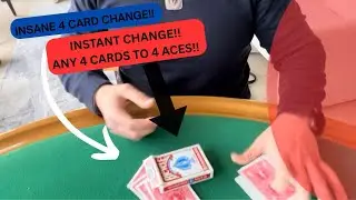 Instant 4 Card Change on the Table!!(Tutorial)