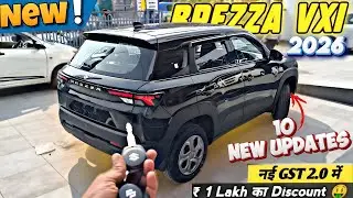 Maruti Brezza VXI 2025 With New GST Rate✅ Black Colour | Most VFM | Brezza Vxi On Road Price. 