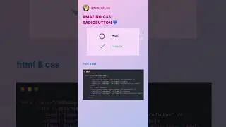 Amazing radio button ✅  | Css | custom radio button css .
