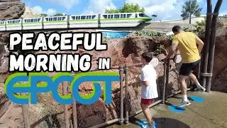 Peaceful Morning in Epcot Future World ~ Ride POV's, Snacks & Family Fun