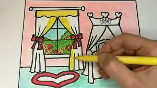 Coloring Princess Room, Learning Colors Together