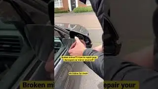 Car Crash?!! How To Fix Your Broken Car Mirror Yourself?!!