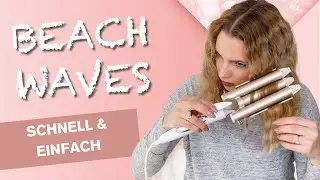 Lockenstab Test 🤔 einfache und schnelle Beachwaves 😍