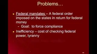Gov 1.27 - Federal Mandates